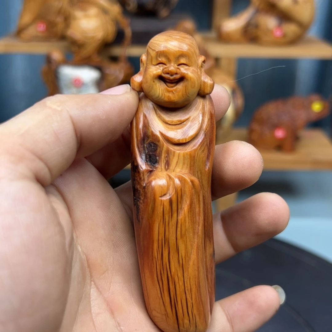 木周崖柏木摆件手把件