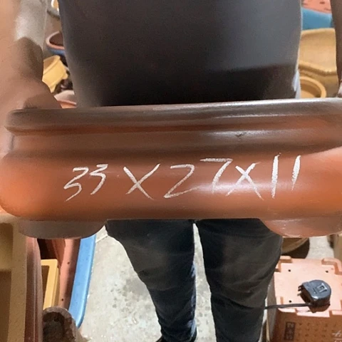 紫砂花盆手工制作