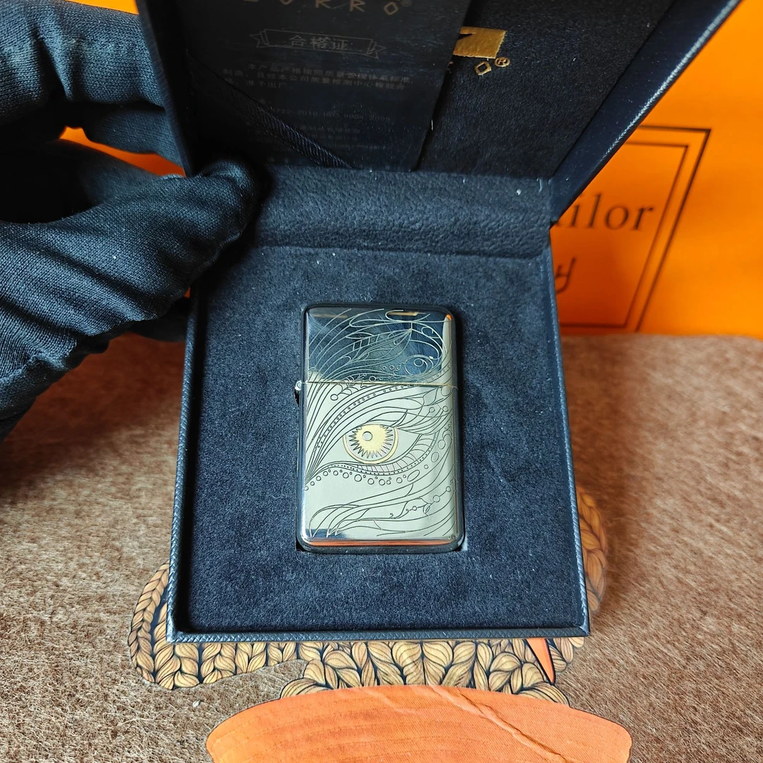 【三代秋水含晴】重磅新品佐罗超薄手感机 黄铜机身内胆煤油打火机