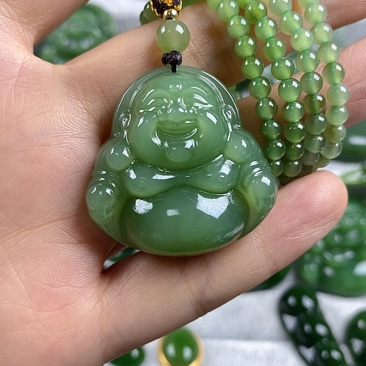 一***魔吊坠(不含链)未镶嵌和田玉（碧玉）