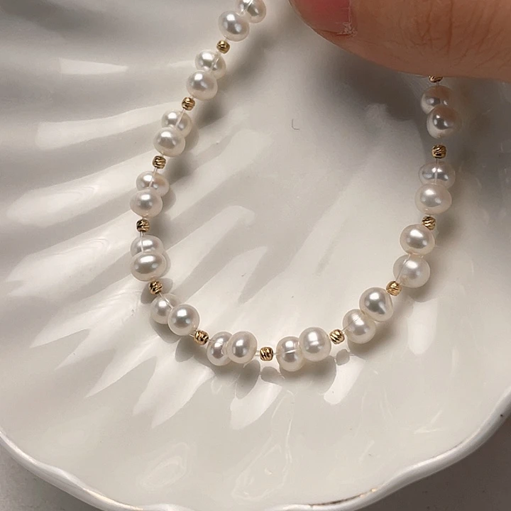 淡水珍珠手绳银S925镶嵌