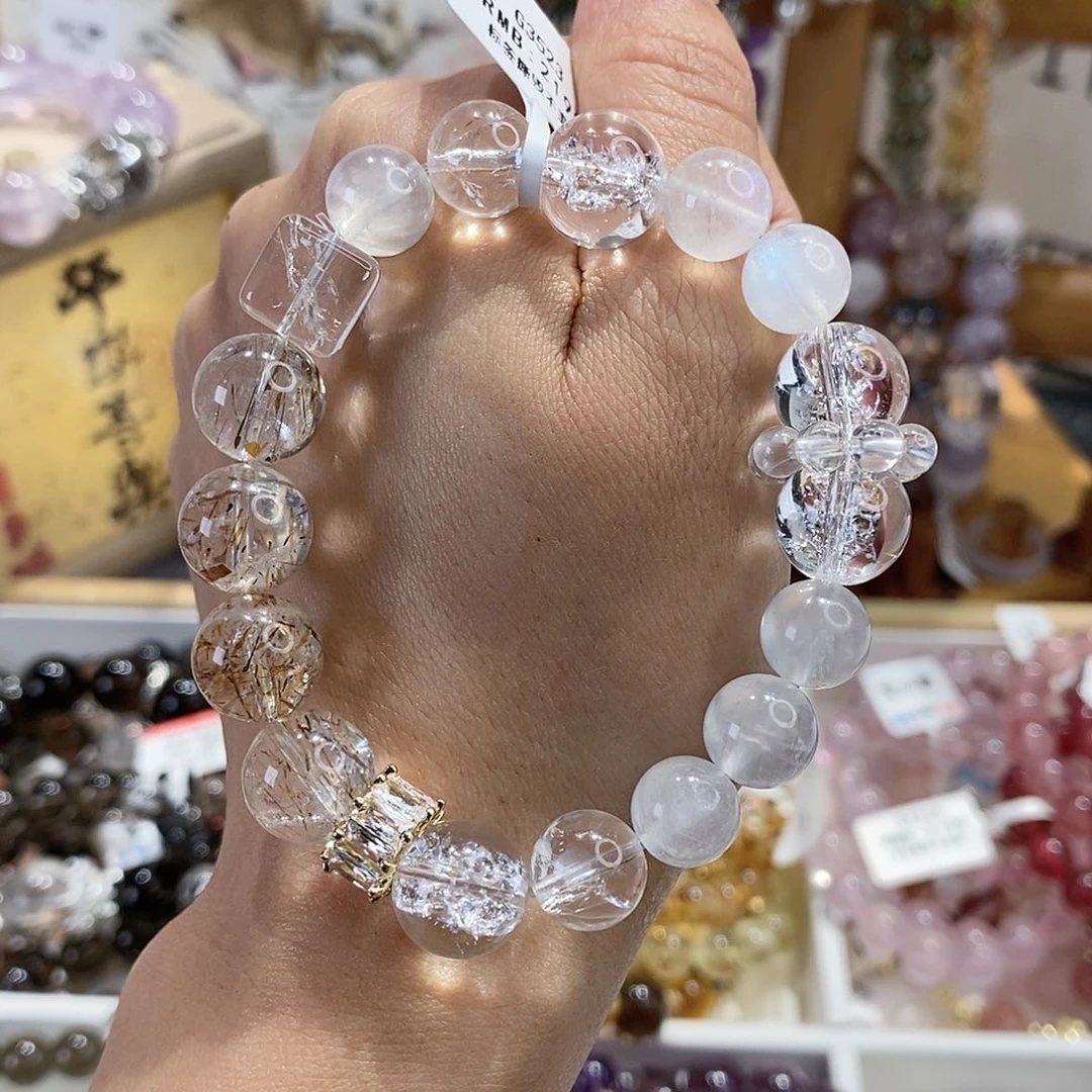 水晶手链未镶嵌G3523单圈颜色微差