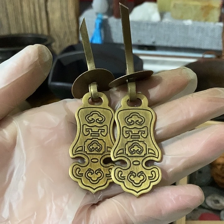 周***司印石昌化石好看的门上的小物件