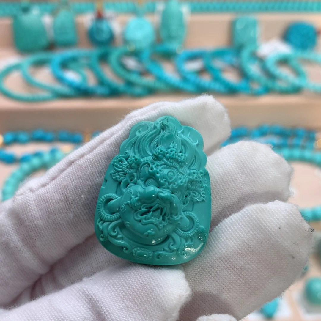 绿松石未镶嵌珠宝奇石23mm