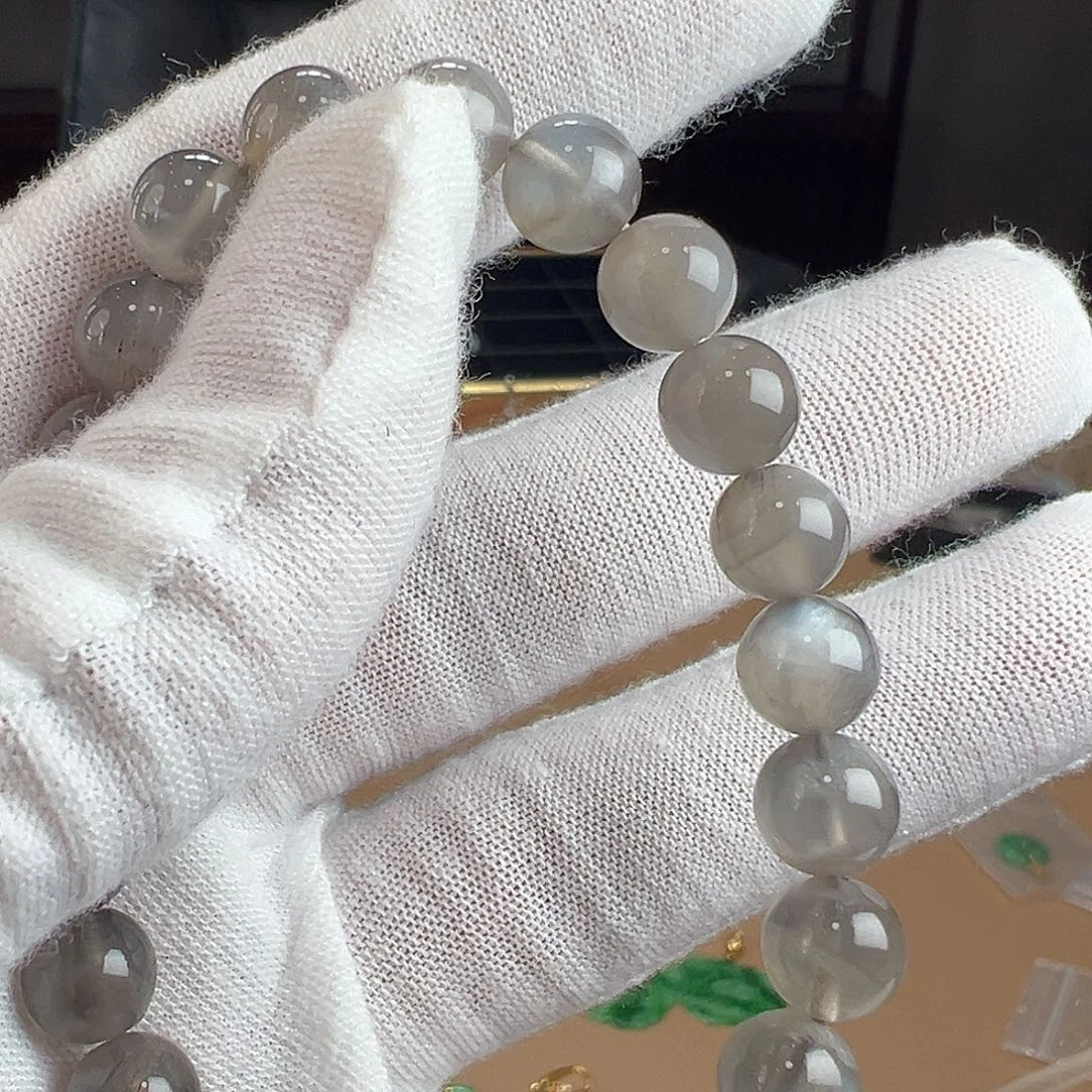 潮***）翡翠未镶嵌手链灯牌礼物