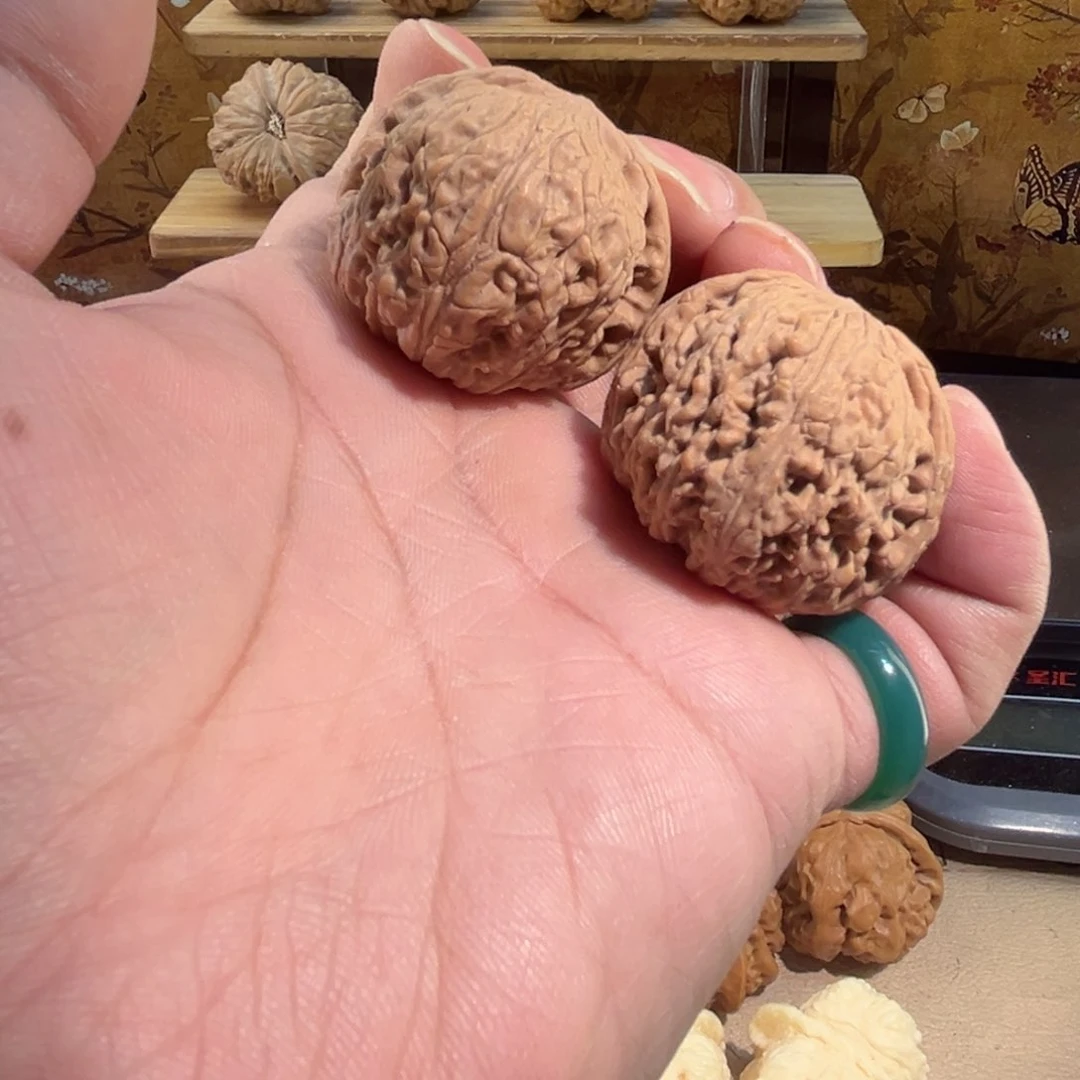 把件文玩核桃绣球。泥鳅背38