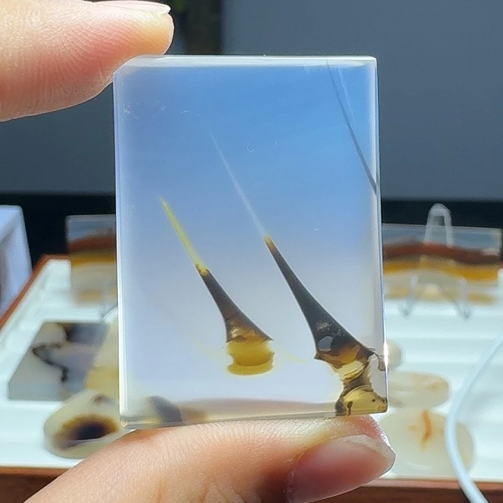 风***悄玛瑙/玉髓吊坠(不含链)未镶嵌