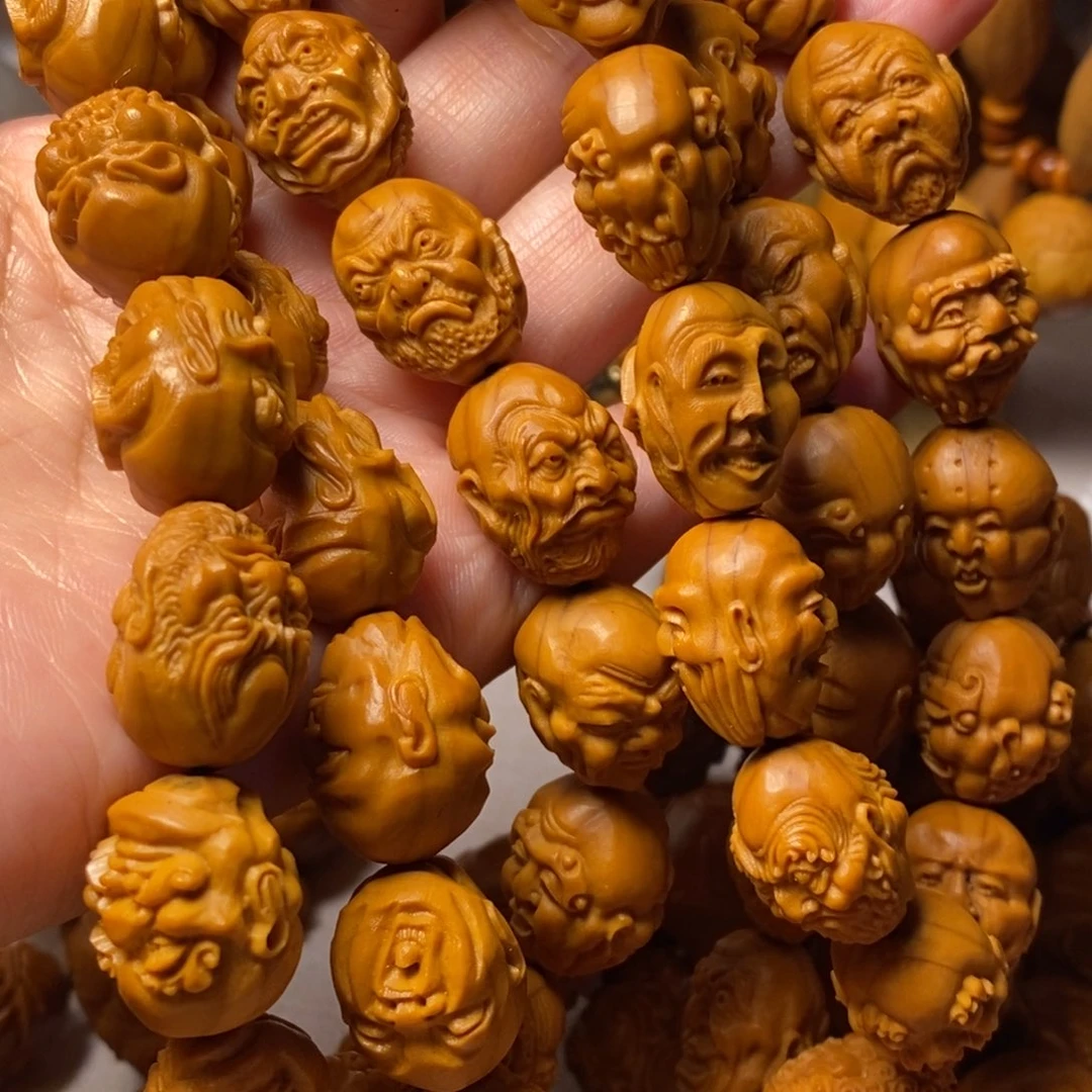 不***着手串/手链橄榄核橄榄双面108脖挂