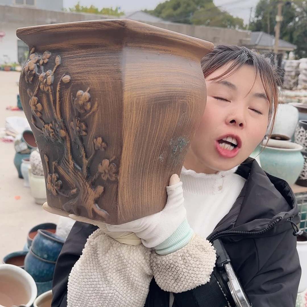 王嫂花盆1202-157高24口20