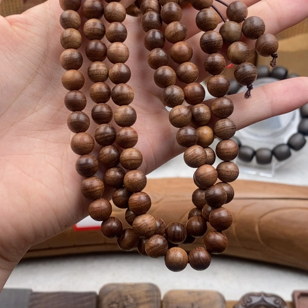 檀香木手串/手链人***峰印度迈索尔老山檀奶香0.8