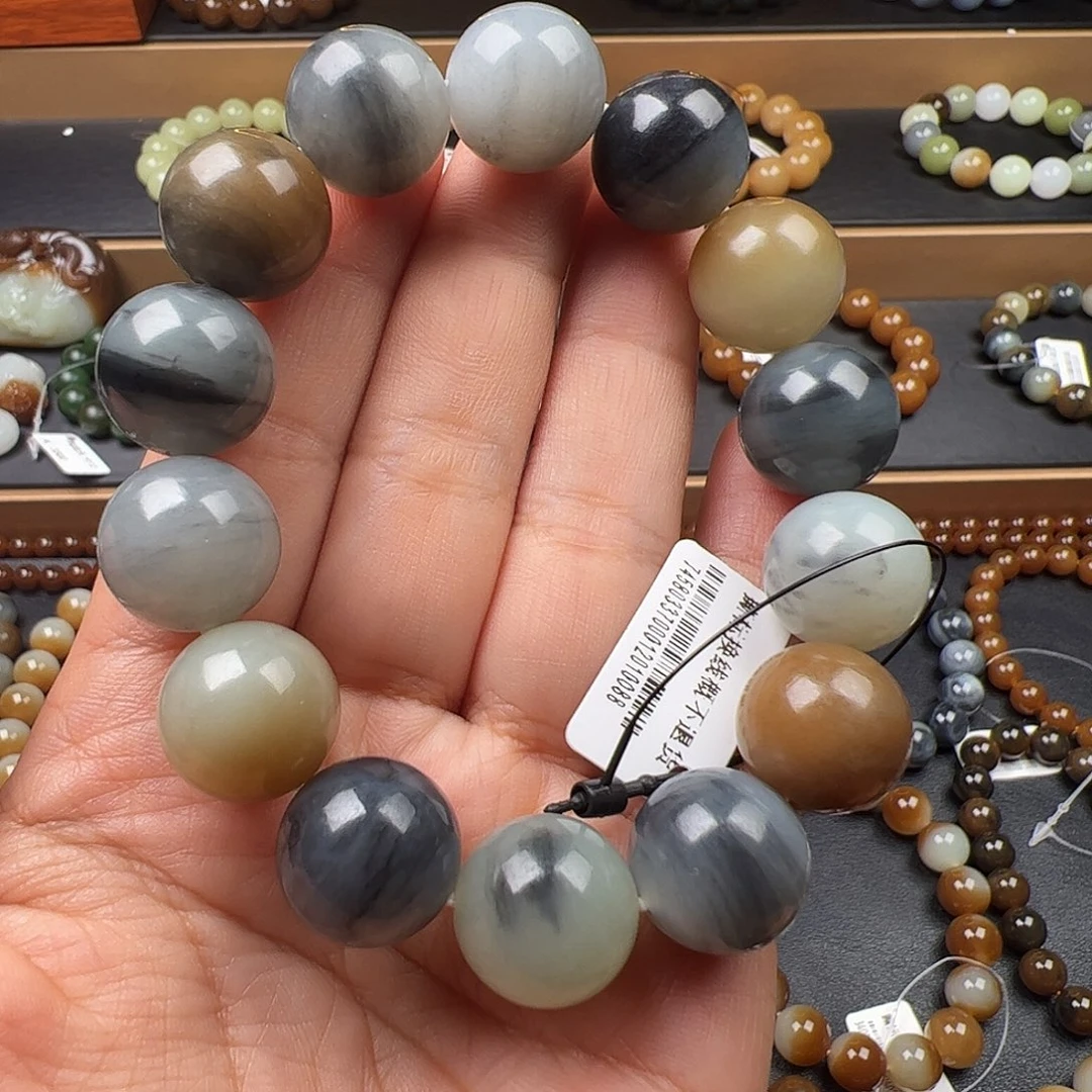 和田玉未镶嵌手链卡16