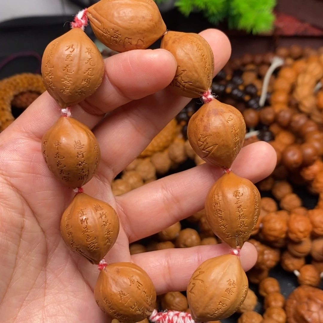 菩提籽类橄榄核雕刻手串手链项链吊坠