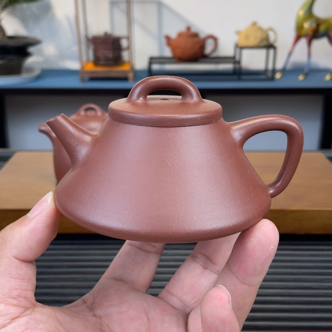 茶壶紫砂紫泥纳瓢180cc
