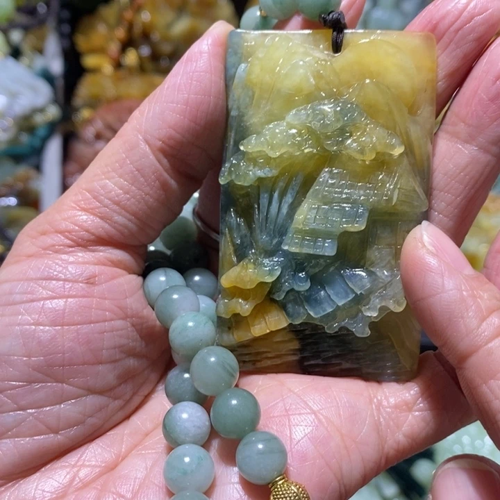 岫玉岫玉吊坠未镶嵌