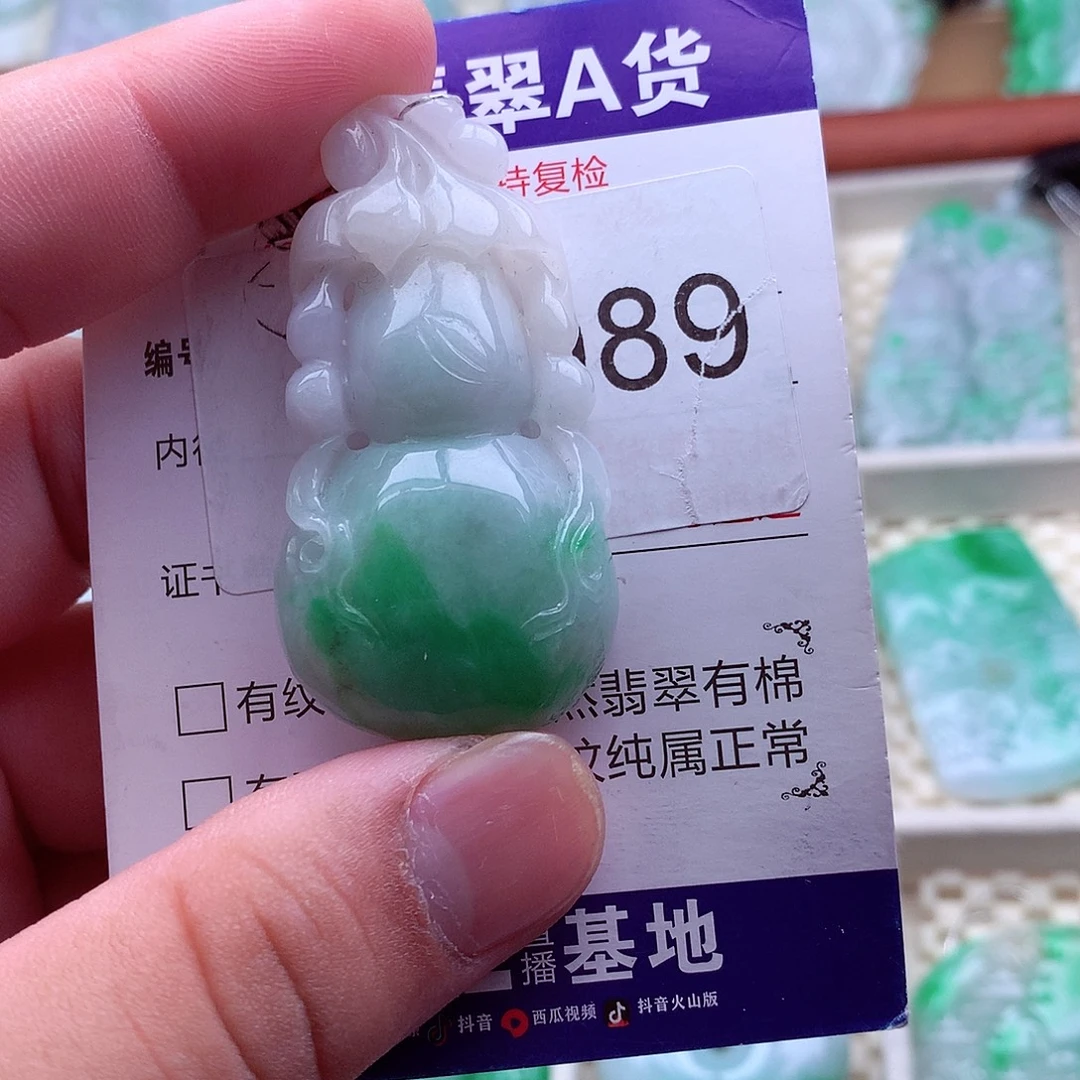 翡翠未镶嵌吊坠(不含链)