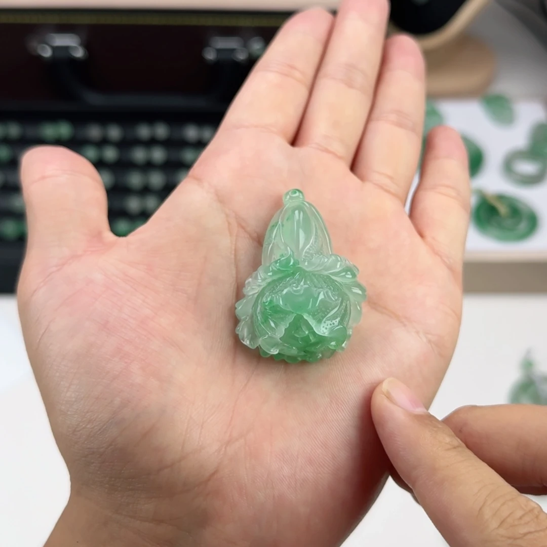 石英质玉（非洲翠）白菜未镶嵌