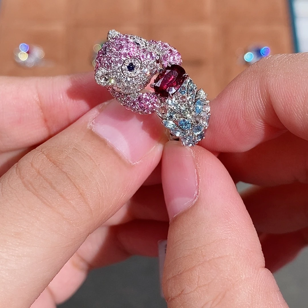戒指18K金镶嵌红宝石1.02ct