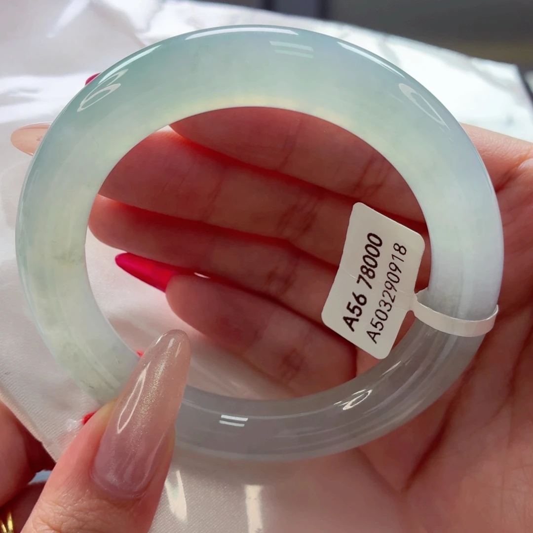 翡翠手镯（圆镯）未镶嵌22（67号）