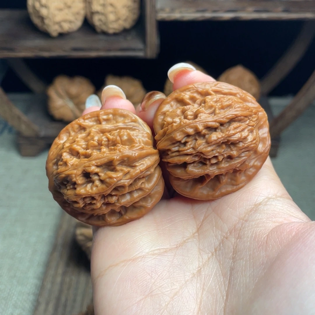 吊坠文玩核桃四座楼39 全品打底精配毕业红皮