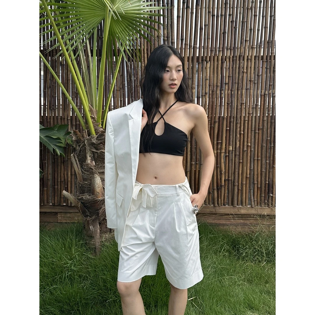 CNLEEWEI 设计师品牌 25早秋 交叉背心上衣 SOLSOL买手店