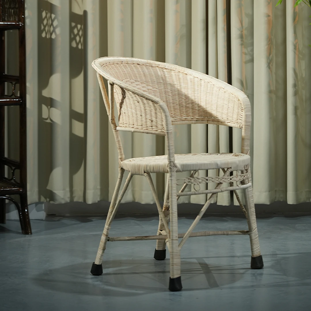 徐德中天然环保手工天然真藤条编织单人藤椅家用休闲椅子批发藤编