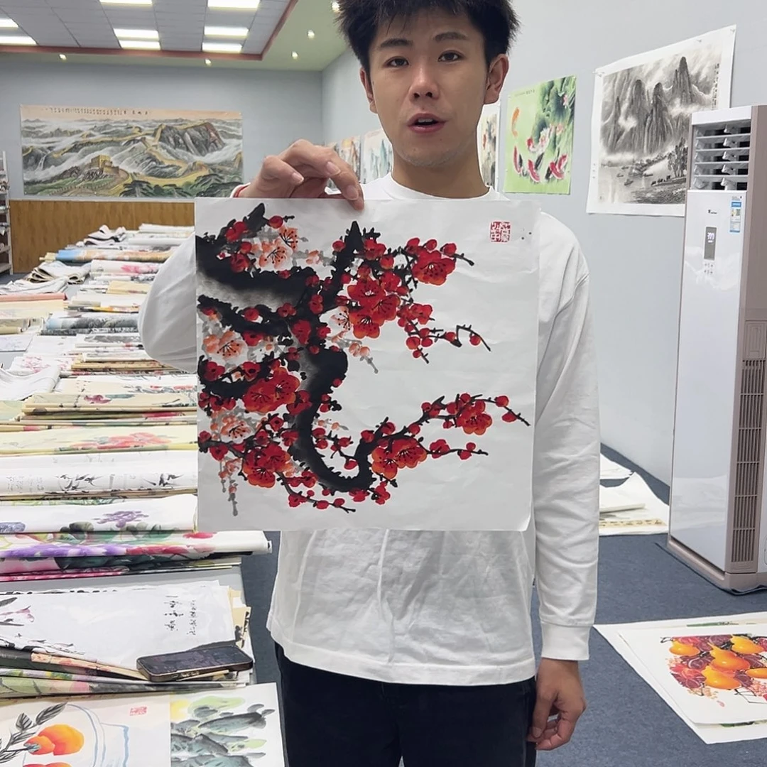 国画国画作品纯手工绘制