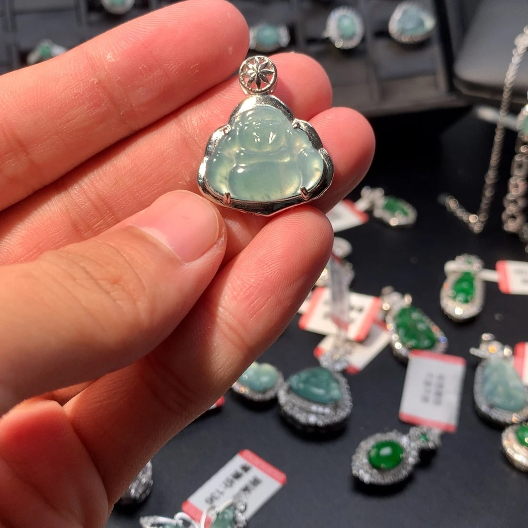 翡翠未镶嵌吊坠(不含链)