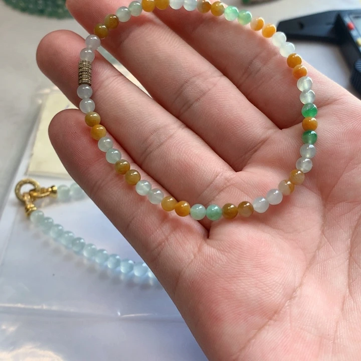 定制翡翠未镶嵌定制翡翠珠串