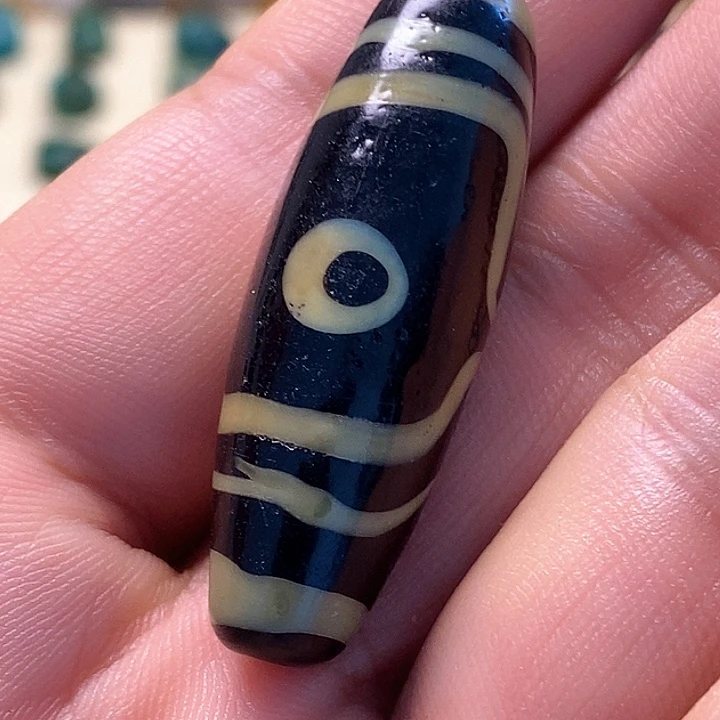 琉璃吊坠（不含链）老琉璃珠三眼老琉璃珠