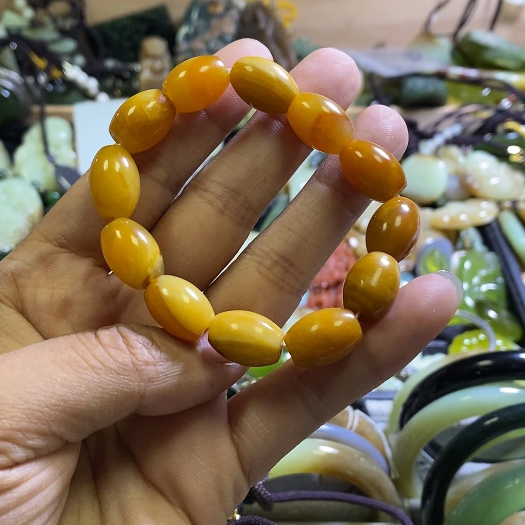 未镶嵌岫玉手链一个