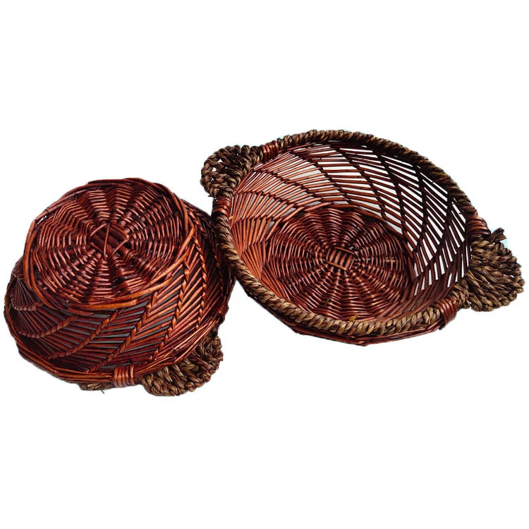 手工复古家用黑色陶瓷餐具双耳隔热防烫粗陶砂锅煲仔商用防烫篮