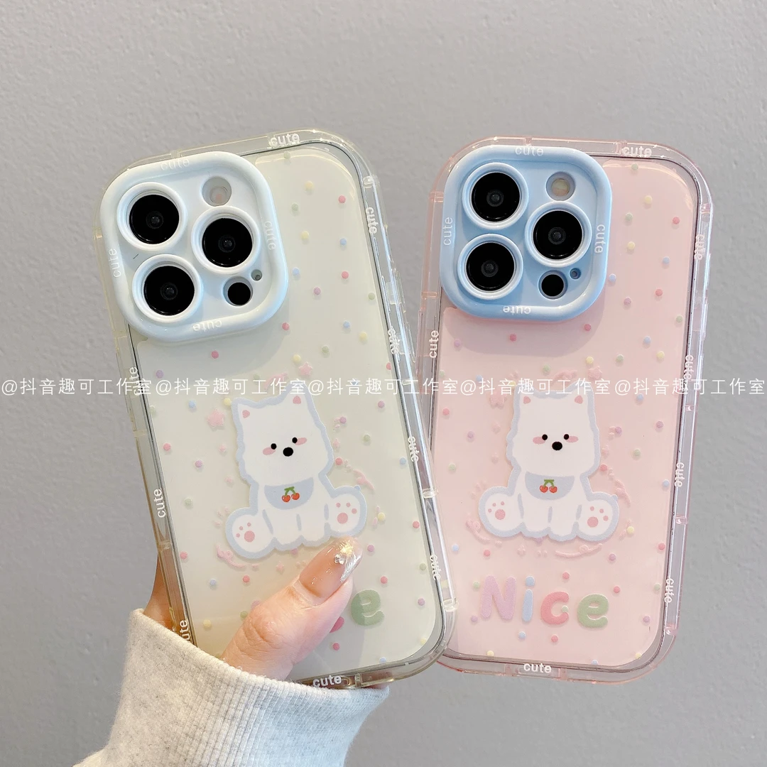 （苹果）果冻奶油适用iPhone16promax15/14/13/12/11潮西高地手机壳