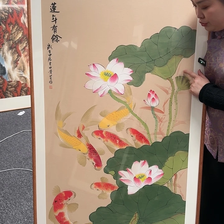 国画带框作品欣赏