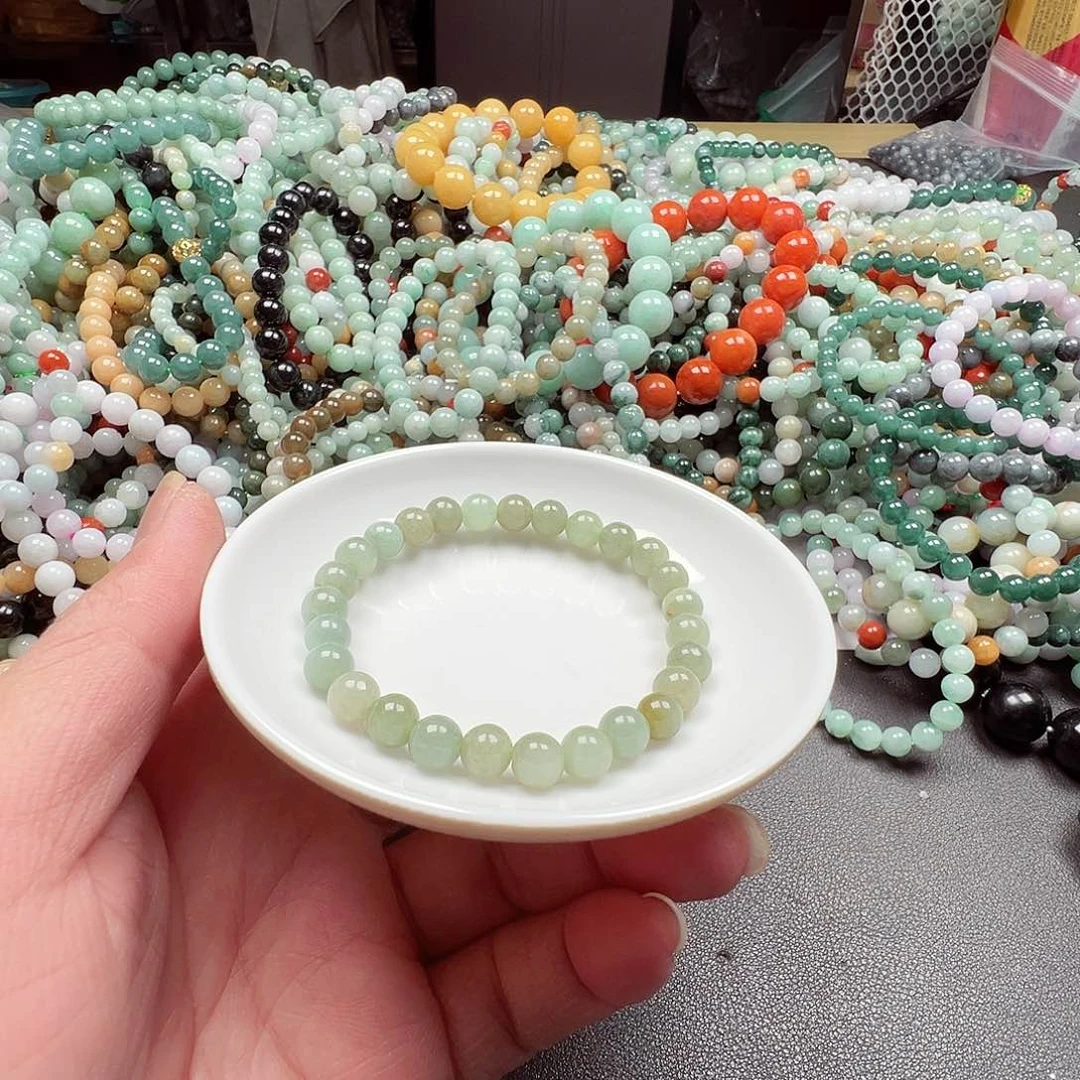 未镶嵌翡翠手链娃*货主老华