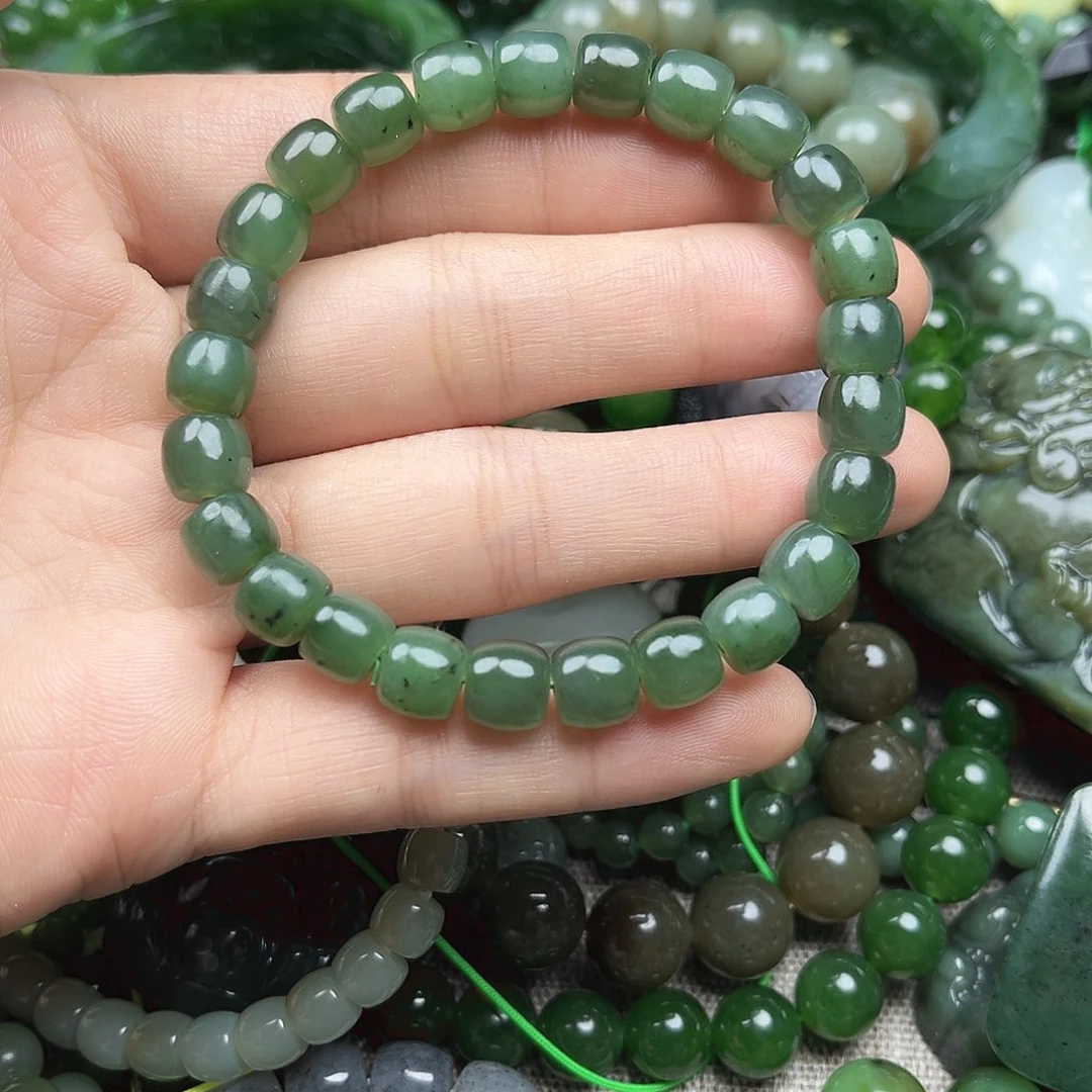 和田玉（碧玉）未镶嵌手串