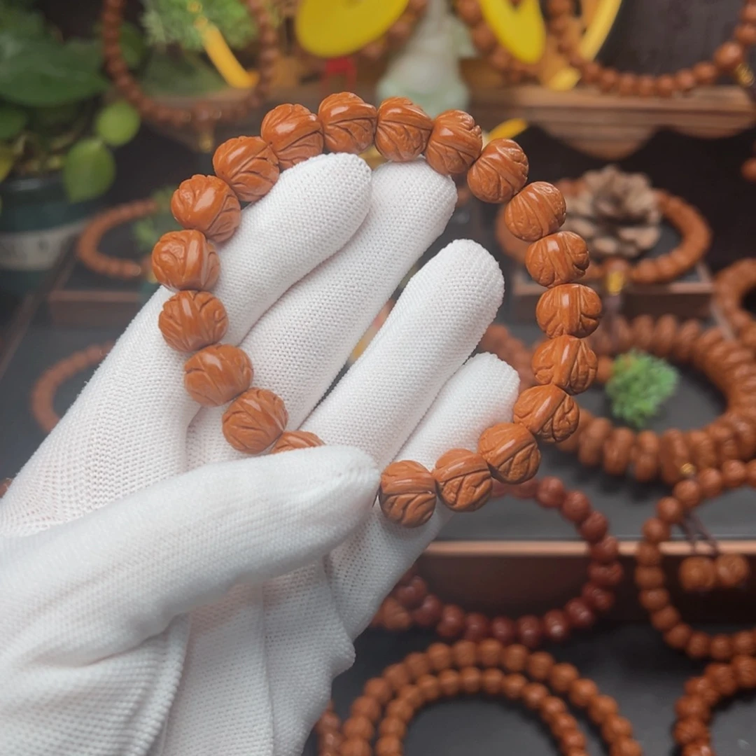 吊坠桃核1.2玉龙脊手串