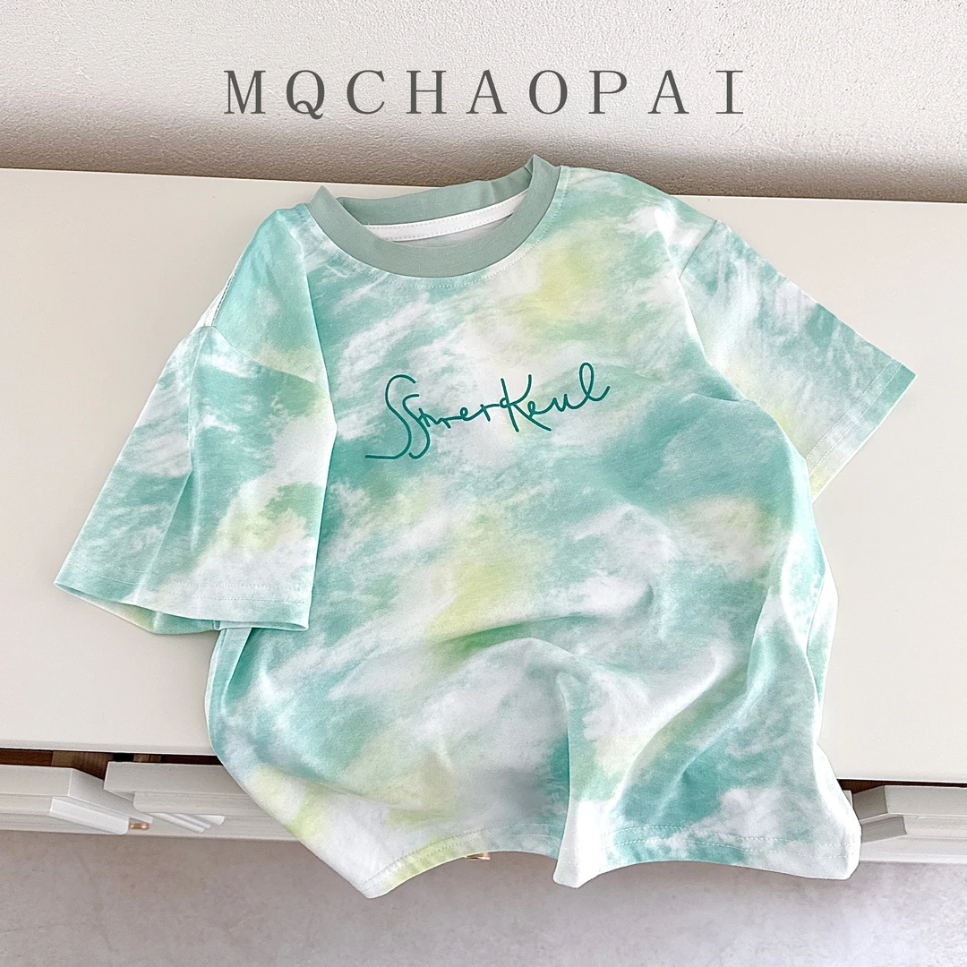 25215夏季新款短袖清新儿童男童时尚休闲时尚