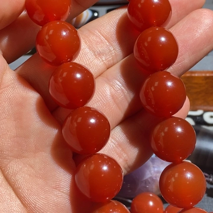 小***杨玛瑙/玉髓未镶嵌项链