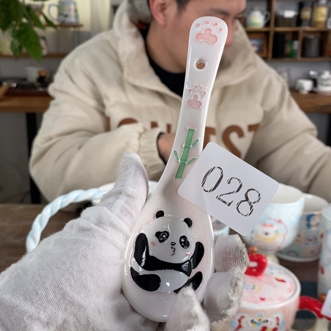 瓷片景德镇釉下彩手绘