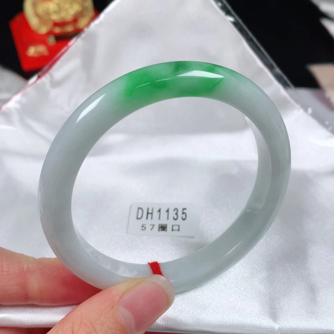 翡翠手镯未镶嵌编号DH1135   正圈57 