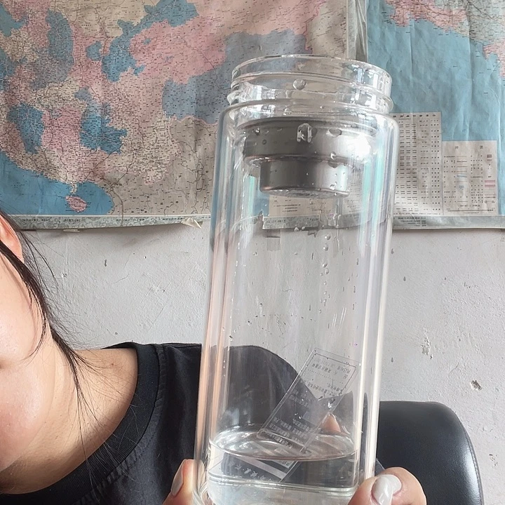 高硼硅玻璃茶水分离加长杯体