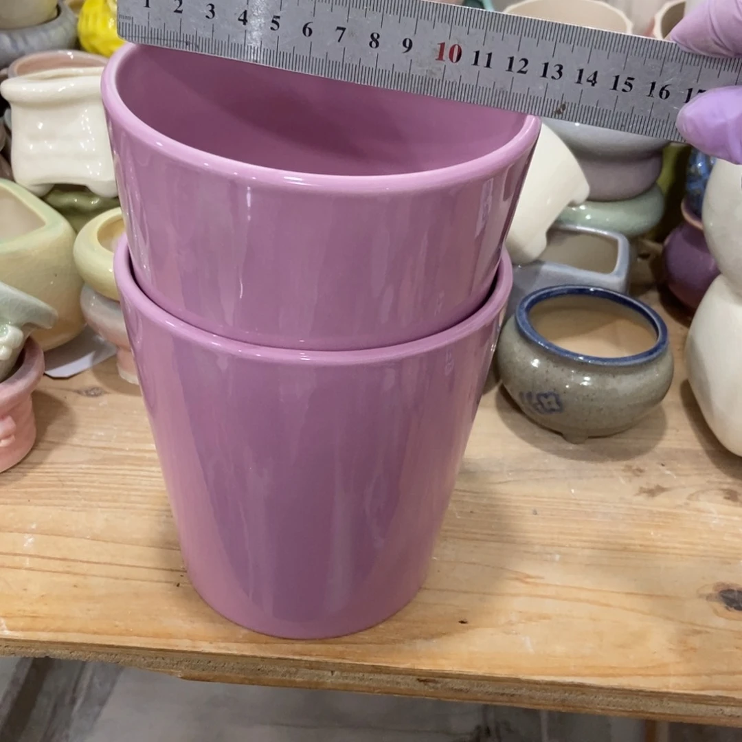 红陶高温陶瓷花盆