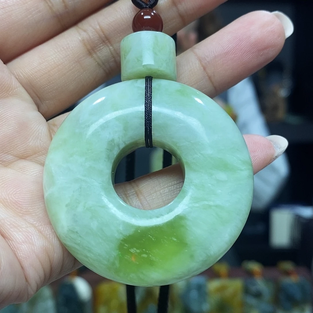 未镶嵌岫玉挂件吊坠项链