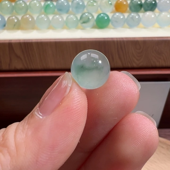 翡翠散珠天然缅甸翡翠A货10.0