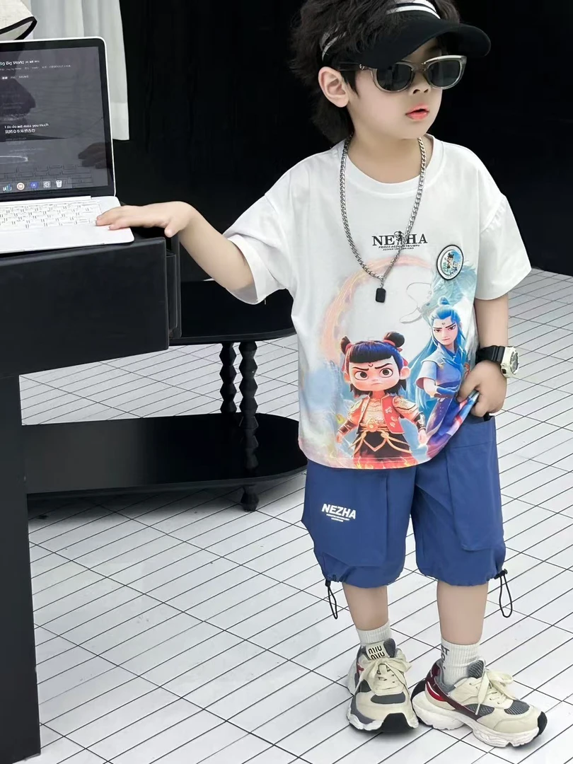 543007春款时尚男童套装