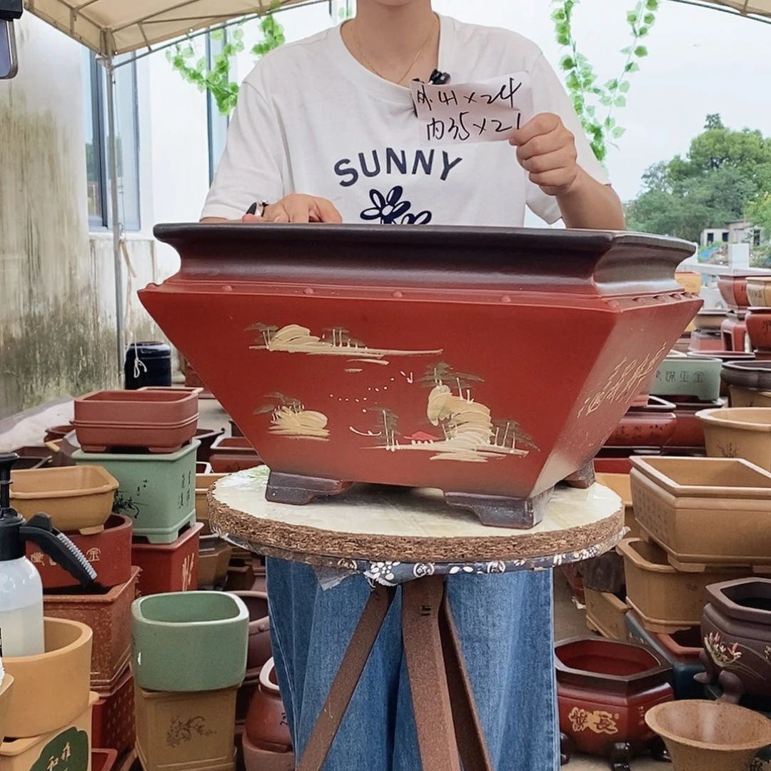 紫砂花盆紫砂花盆
