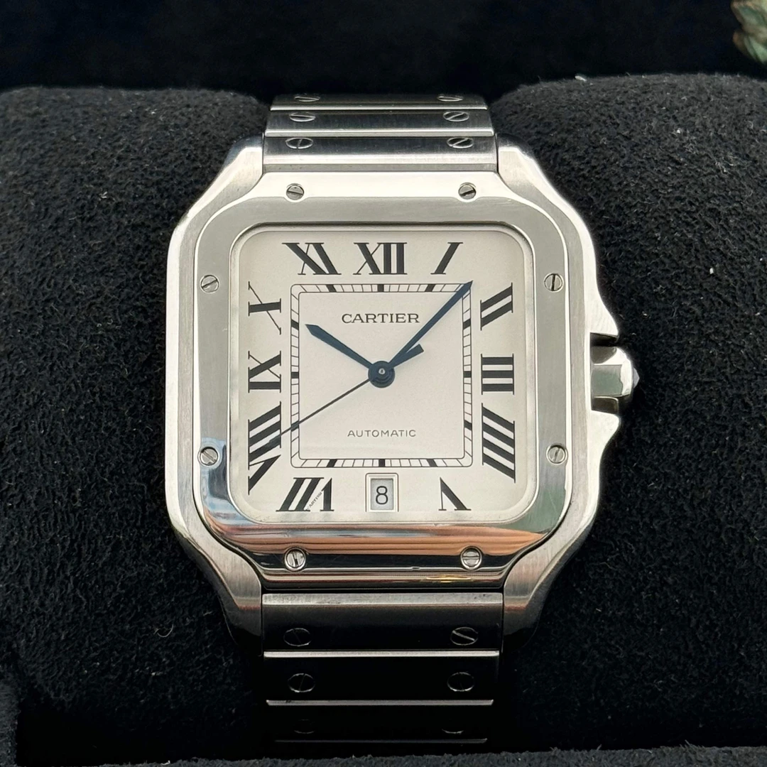 99新 Cartier/卡地亚 山度士/WSSA0009/大号/19全/39.8
