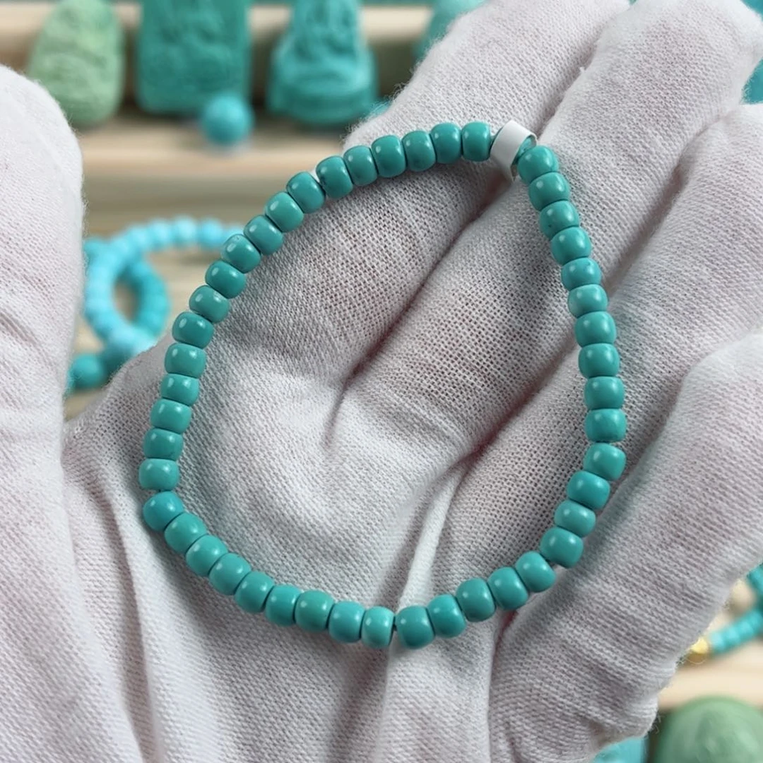 未镶嵌绿松石尺寸4.6mm