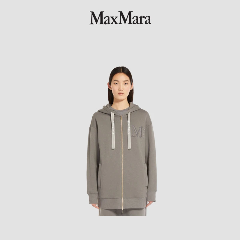 MaxMara 女装拉链针织连帽卫衣9921024106