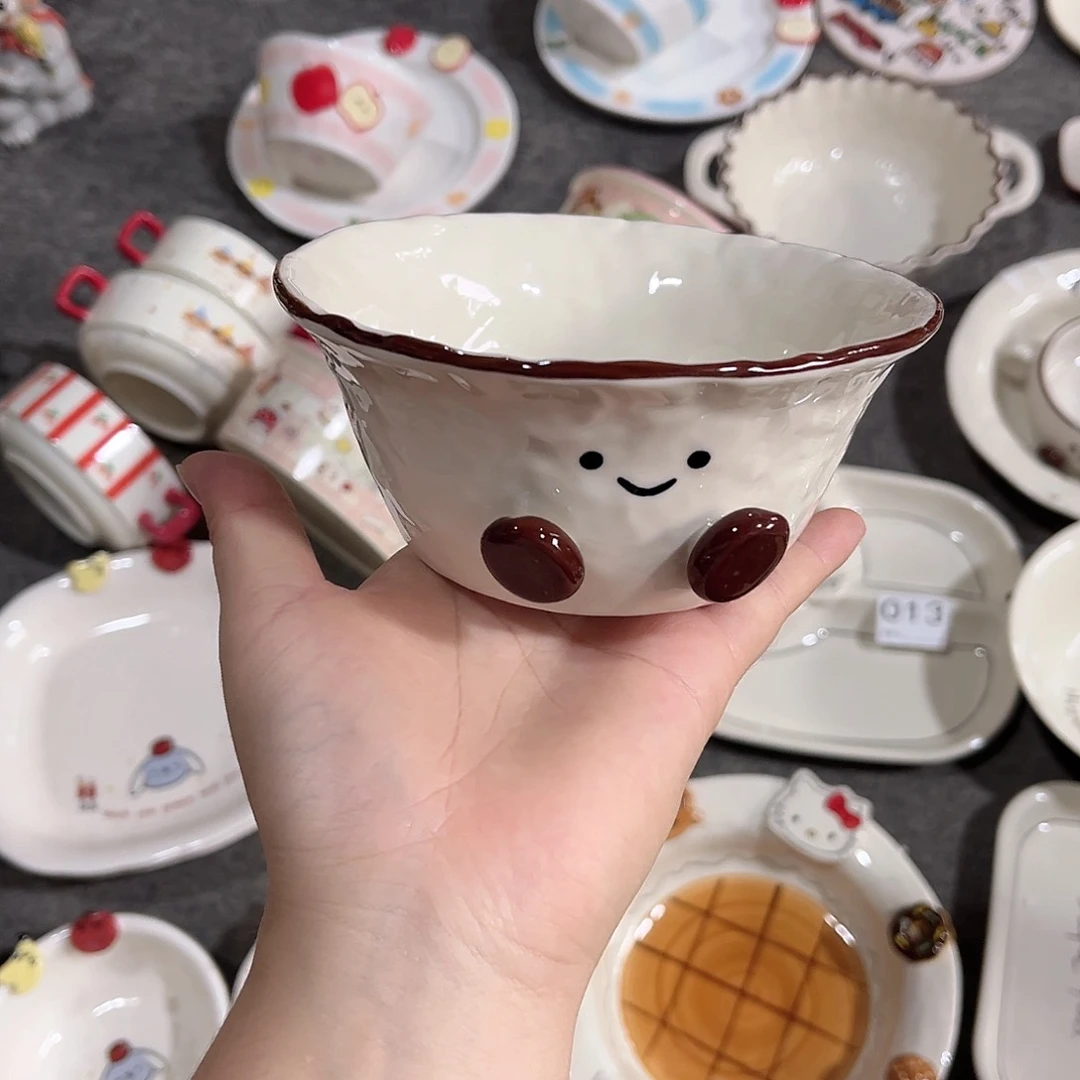 可爱豆豆5寸陶瓷餐具